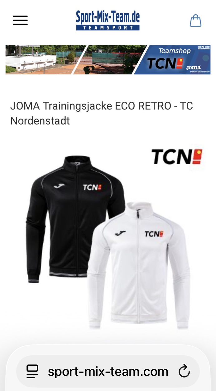 TCN Trainingsjacken: Neu im JOMA-Teamshop für 26 Euro verfügbar